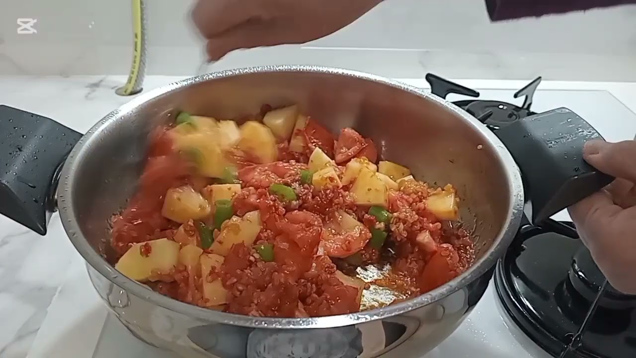 Enfes patatesli bulgur pilavı