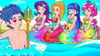 Little Mermaids Falling in Love 2 ?‍♀️ The Secret Life of Princesses | Hilarious Cartoon Animation