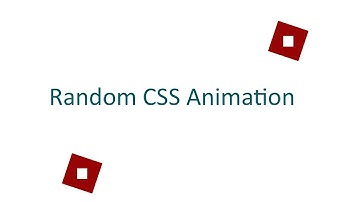 Random CSS Keyframe Animation