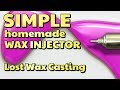 SIMPLE homemade WAX INJECTOR for lost wax casting - by VOG