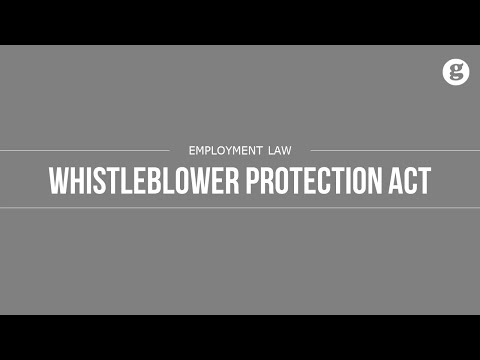 Video: Vad är Whistleblower Protection Act från 2012?