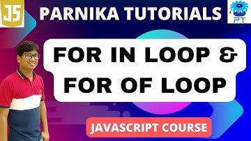 For of Loop in JavaScript | For in Loop in JavaScript | JavaScript course