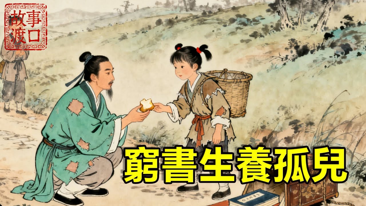 窮書生趕考途中收養落魄孤兒，同行夥伴紛紛看他笑話，誰知孤兒竟是個福星轉世，幫他科考一舉拿下榜首，升官發財儅首富，還治好了妻子多年頭疾【故事渡口】#民間故事 #故事分享 #故事