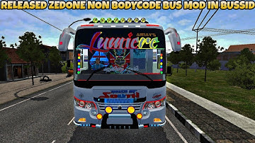 Released Zedone Bus Mod In Bus Simulator Indonesia - Bussid Bus Mod - Bussid Car Mod - Bussid