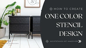 How To Create One Color Stencil Design