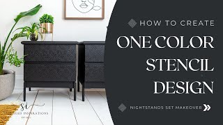 How To Create One Color Stencil Design
