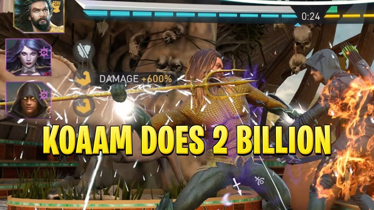 KOAAM Finally Does 2 Billion | No Raven Gemstone Beta | This is magic | Injustice 2 Mobile