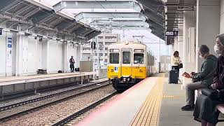 高松琴平電気鉄道1080形1085編成 伏石駅入線