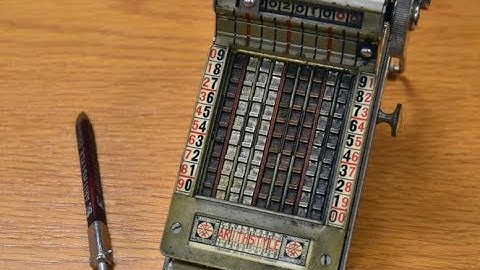 Unlocking the Vault S2 E9: Arithstyle Adding Machine