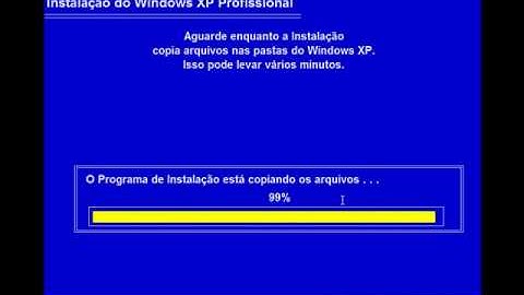 Instalação do Windows XP e drivers