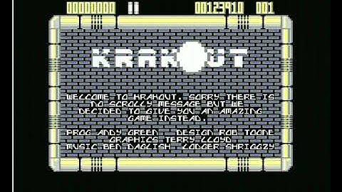 C64 KRAKOUT Music on original Hardware