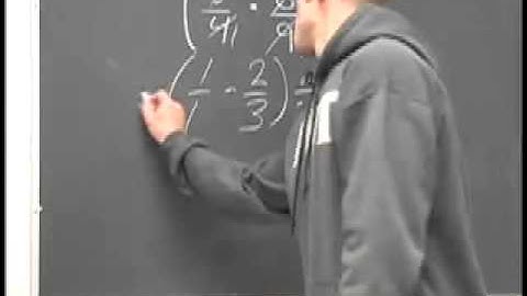 Sec 2 Ex 5 Multiplying and Dividing Fractions - Dividing Noting "Order of Operations"