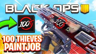 How To Make A 100THIEVES Paintjob On Black Ops 4! 100Thieves Paintjob TUTORIAL! ( SIMPLE But CLEAN )