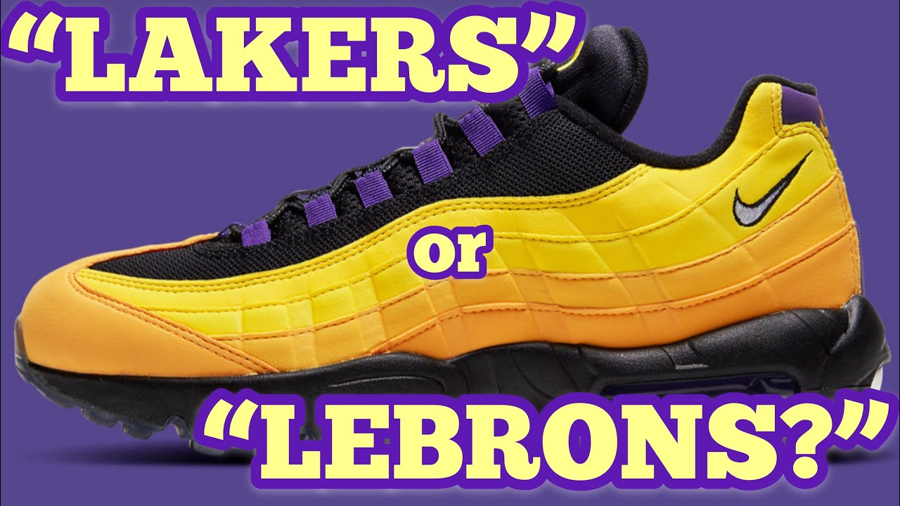 Nike Air Max 95 LeBron Lakers ナイキ エアマックス95 レブロン A detailed look at EVERY hit on the NIKE AIR MAX 95 NRG