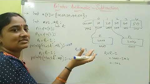 C Language || Pointers in C || Part-6: Pointer Subtraction in C || Telugu Scit Tutorial