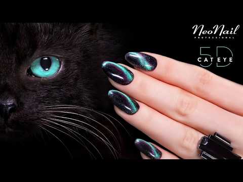 NeoNail tutorial - Jak wykonać zdobienia lakierami NeoNail Professional Cat Eye 5D