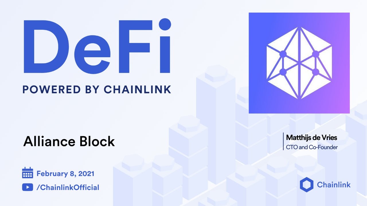 AllianceBlock on Chainlink Live | Explaining the New ALBT Chainlink Price  Feed