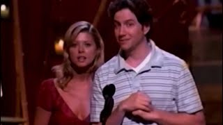Jamie Kennedy Tara Reid Present Teen Choice Award to Keanu Reeves 2003