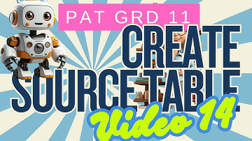 Klas 11 PAT Fase 1 2025 - Brontabel maken