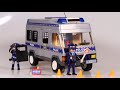 Playmobil police van with police officers review unboxing and speed build