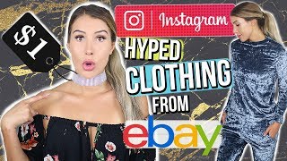 INSTAGRAM HYPED CLOTHES I Bought From Ebay!