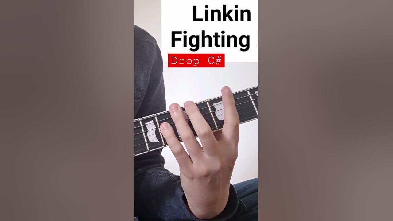 Linkin Park - Fighting Myself (Guitar Lesson Tutorial Cover +TABS