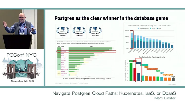 PGConf NYC 2021 - Navigate Postgres Cloud Paths: Kubernetes, IaaS, or DbaaS by Marc Linster
