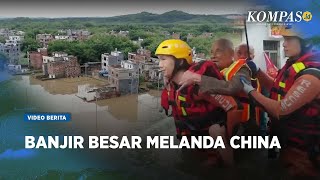 Banjir Besar Landa China, 110.000 Warga Guangdong Dievakuasi