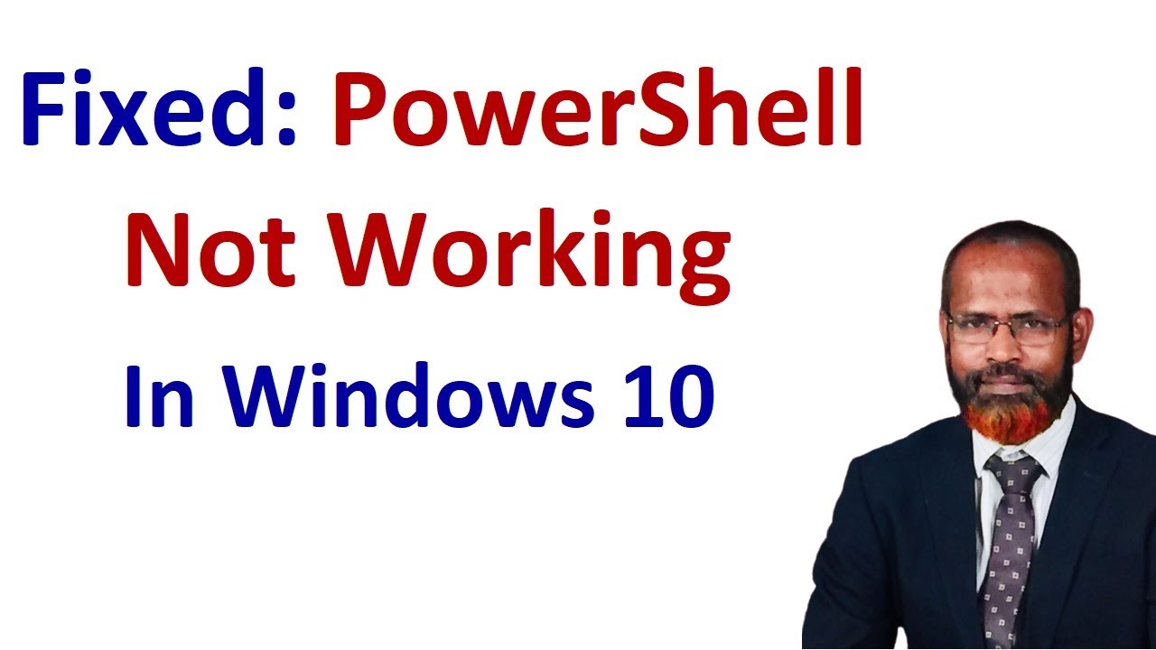 Update how to fix powershell not working windows 10