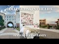 Day in the life of college student  texas state university