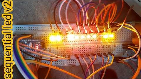 sequential led tail lamp with arduino v2 with hazard light