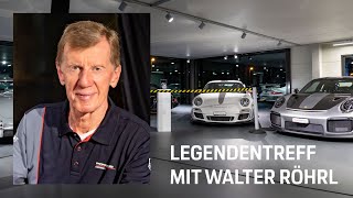 Legendentreff mit Walter Röhrl im Porsche Zentrum Aargau