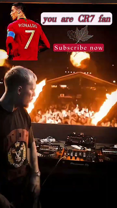 Kaaze remix Cristiano Ronaldo 😎 animation video reste sur terre  #dj #kaaze #techno #technomusic