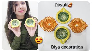 Diy | Diya decoration for Diwali | easiest way | #diy #creativity #diyadecorationideas