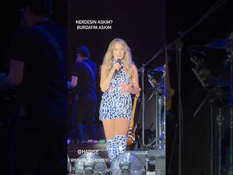 Nerdesin Aşkım #hadise #hadiseaçıkgöz #hadiseacikgoz #concert #show #amsterdam