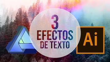 Efectos de TEXTO 🖥(Illustrator & Affinity Designer)