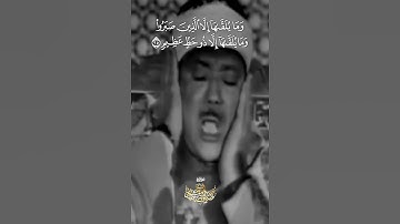 وما يلقاها إلا الذين صبروا وما يلقاها إلا ذو حظ عظيم ـ سورة فصلت ٣٥ ـ الشيخ عبد الباسط عبد الصمد