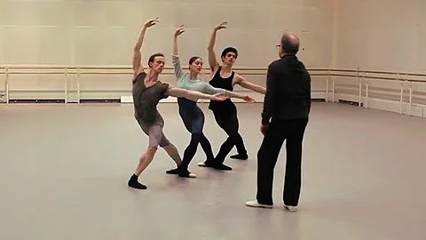 Monotones II rehearsal - The Royal Ballet