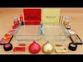 Red vs Gold - Mixing Makeup Eyeshadow Into Slime! Special Series 73 Satisfying Slime Video