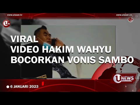 MA TURUNKAN TIM AKAN PERIKSA HAKIM WAHYU | U-NEWS