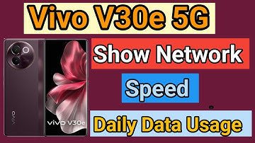 Vivo V30e 5G Enable daily data Usage setting | How To Show Daily Data Usage Setting In Vivo V30e 5G