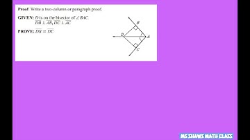 Prove two side lengths congruent given D is on perpendicular bisector of angle BAC