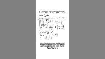 Double Integrals Change in Variables