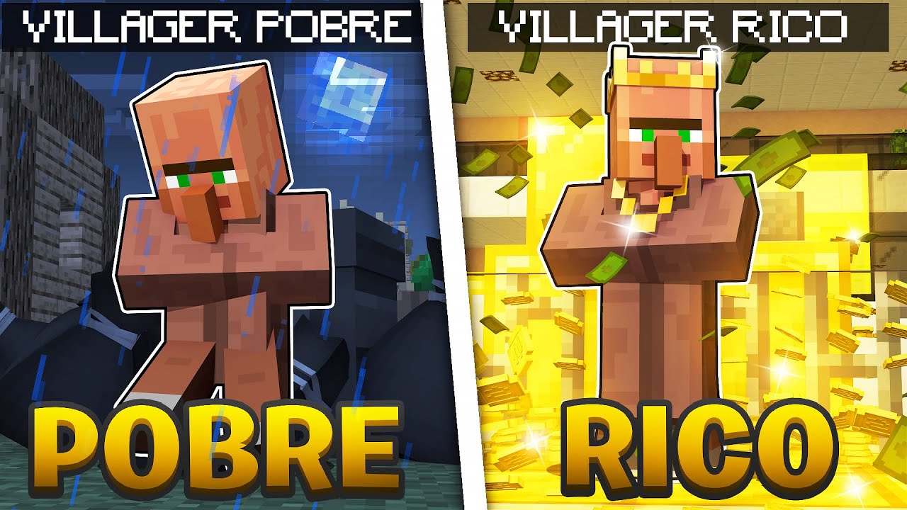 RICO vs POBRE DO VILLAGER no MINECRAFT! 