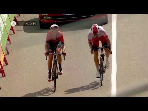 Video: Vuelta a Espana 2019: Jesus Herrada laimėjo 6 etapą, Dylanas Teunsas raudonai