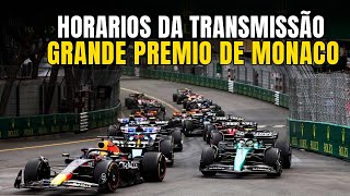 F1 2024 - GP DE MONACO - HORÁRIO DA TRANSMISSÃO NA BAND - FORMULA 1