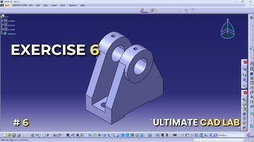 CATIA V5 Basic 3D Model - Exercise 6 | Beginner Tutorial #catia #cad #catiatutorial #3ddesign #art