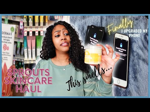 Sprouts SKIN CARE HAUL + FINALLY Upgraded My Phone | HALEY ALEXIS