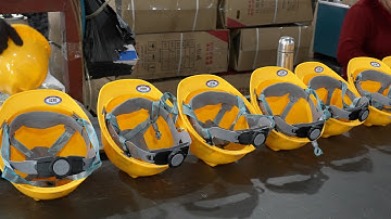 The process of mass production of strong safety helmets。China Safety Helmet Manufacturer