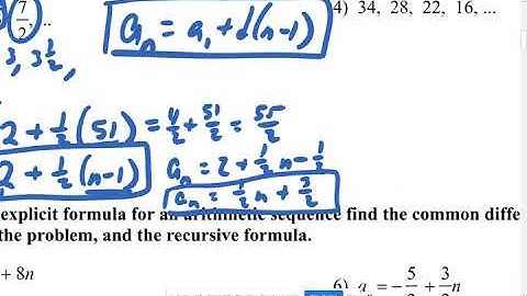 Kuta Software Arithmetic Sequences and Series 02 - 04